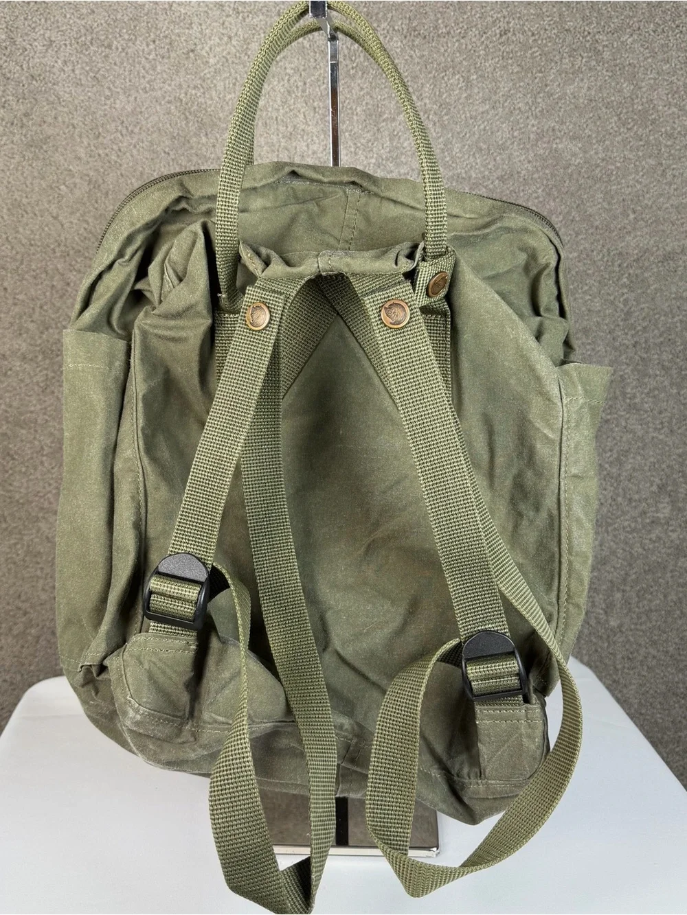 Pair Of FJALLRAVEN KANKEN Backpacks Green And Grey